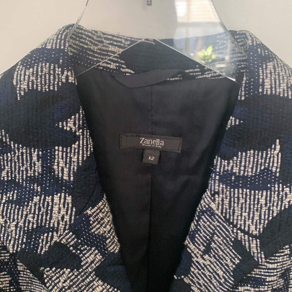 ZANELLA Made in Italy Floral Blazer. Size 12 - Picture 4 of 10